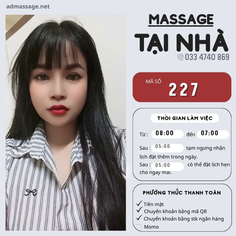 SỐ 227: MASSAGE TẠI NHÀ HÀ NỘI