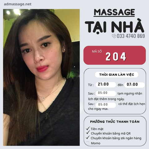 SỐ 204: MASSAGE TẠI NHÀ HÀ NỘI