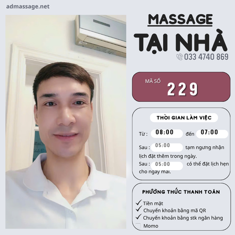 SỐ 229: MASSAGE TẠI NHÀ HÀ NỘI