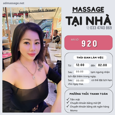 SỐ 920: MASSAGE TẠI NHÀ TPHCM