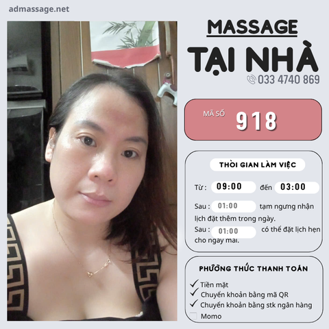 SỐ 918: MASSAGE TẠI NHÀ TPHCM
