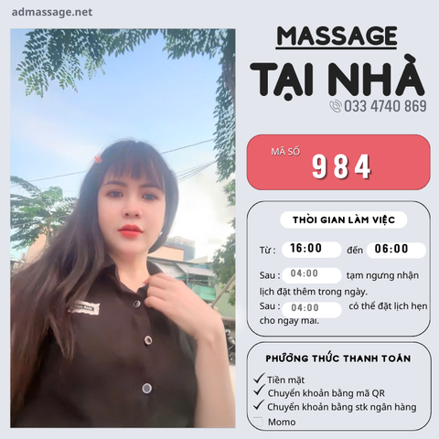 SỐ 984: MASSAGE TẠI NHÀ HCM