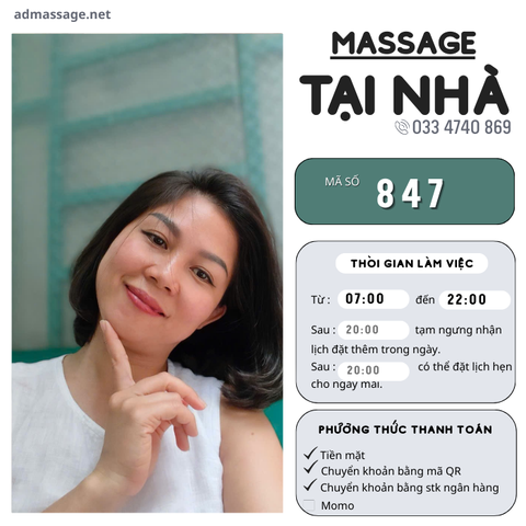 SỐ 847: MASSAGE TẠI NHÀ TPHCM