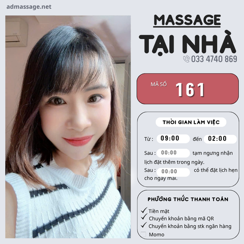 SỐ 161: MASSAGE TẠI NHÀ HÀ NỘI
