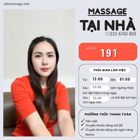 SỐ 191: MASSAGE TẠI NHÀ HÀ NỘI