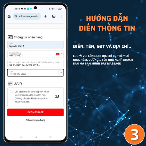 SỐ 881: MASSAGE TẬN NHÀ HỒ CHÍ MINH (tại nhà, căn hộ, khách sạn,...)