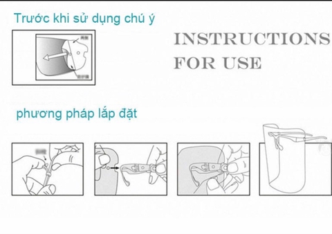 Kính chắn giọt bắn Face Shield