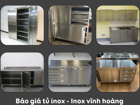 Báo giá các loại tủ inox tại xưởng Inox Vĩnh Hoàng