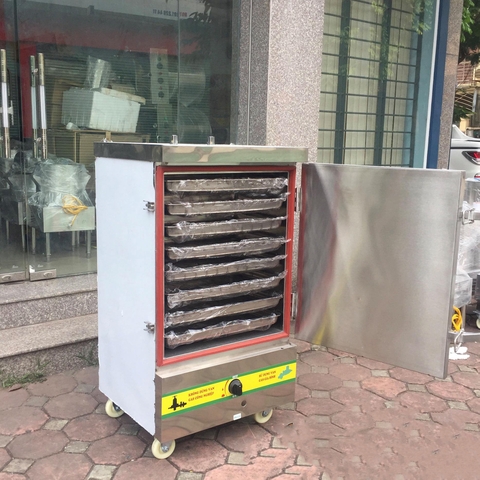 Tủ cơm công nghiệp 8 khay dùng gas