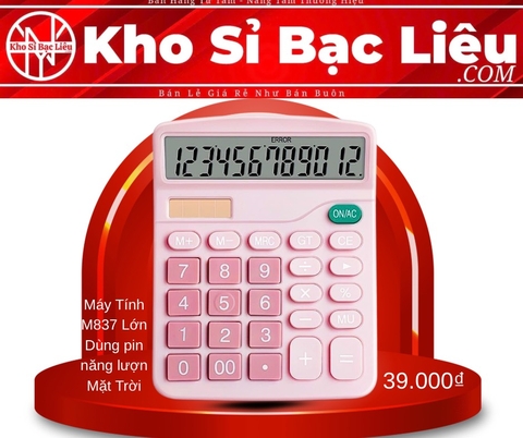 MÁY TÍNH K837 LỚN DÙNG PIN DÙNG NĂNG LƯỢNG MẶT TRỜI (3)