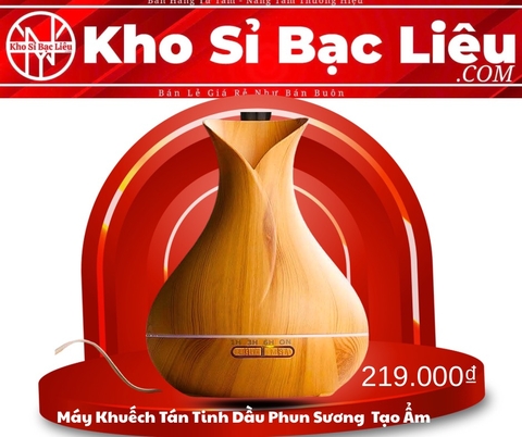 Máy Khuếch Tán Tinh Dầu Phun Sương Tạo Ẩm Lớn 500ml