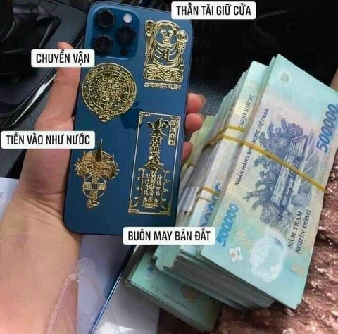 Set 4 Miếng Linh Phù Dán Điện Thoại Phong Thuỷ Tài Lộc May Mắn Cho Gia Chủ (3)