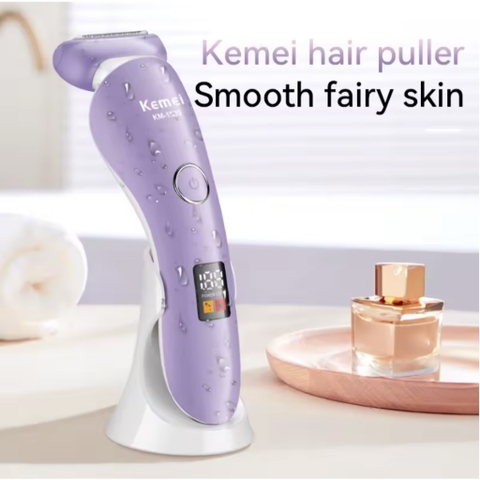 MÁY CẠO LÔNG TOÀN THÂN CHO NỮ CHÍNH HÃNG KEMEI CHỐNG NƯỚC MÀN LCD (20)