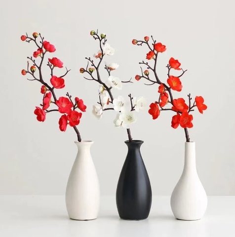 Cành Hoa Đào Trang Trí Tết 60cm (2)