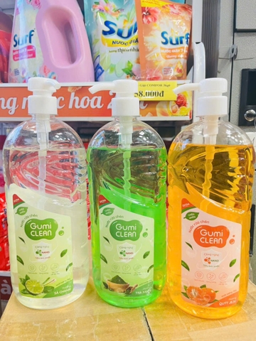 CHAI NƯỚC RỬA CHÉN GUMI CHÍNH HÃNG 1kg CÔNG NGHỆ NANO (3)