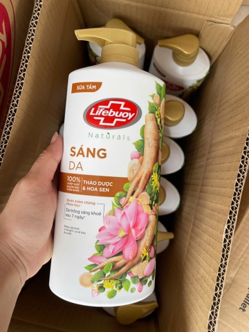 Sữa Tắm LIFEBUOY Sáng Da THẢO DƯỢC & HOA SEN (KO ÁP DỤNG GIẢM 10% TTĐ)