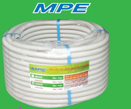 1 Mét Ống Ruột Gà Luồn Dây Điện Chống Cháy Chính Hãng MPE (Ko CK)