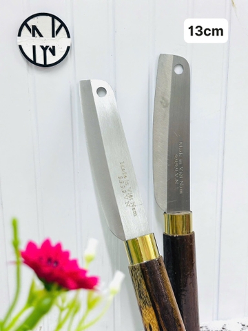 DAO THÁI 13CM THÉP KHÔNG RỈ CÁN GỖ TRÒN