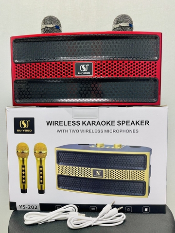 LOA KARAOKE BLUETOOH YS202 TẶNG KÈM 2 MICRO KHÔNG DÂY CỰC HAY (60)