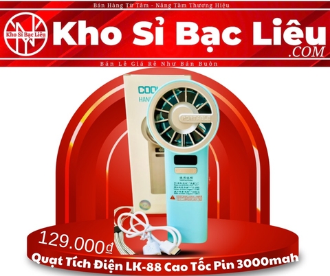 Quạt Tích Điện LK-88 Cao Tốc-Pin 3000mAh Loại 1 (10)