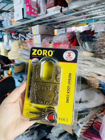 Ổ Khoá Zoro Chống Cắt Chính Hãng Xịn, Cầm Nặng Tay