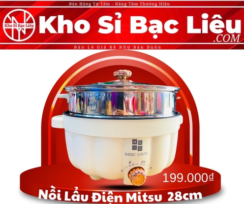 NỒI LẨU ĐIỆN MITSU 28CM XỊN (20)