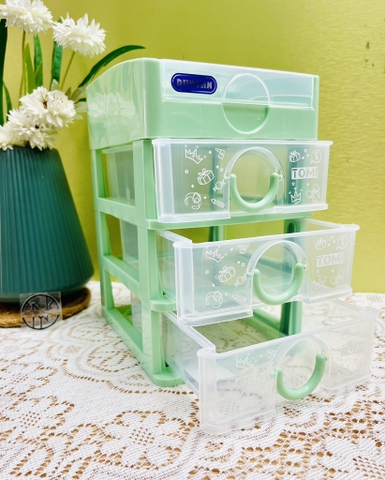 Tủ Nhựa Mỹ Phẩm Mini 4 Ngăn Cty Duy Tân (5)
