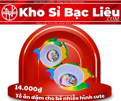 TÔ ĂN DẶM CHO BÉ NHIỀU HÌNH CUTE