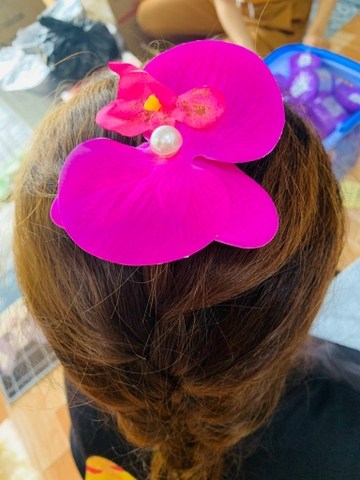 Kẹp Tóc Hoa Lan 3D Siêu Kute (1)