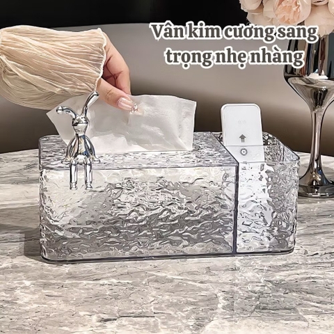 HỘP ĐỰNG GIẤY CON THỎ 3 NGĂN SANG TRỌNG (4)