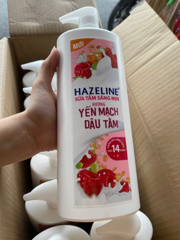 Sữa Tắm HAZELINE Hương YẾN MẠCH DÂU TẰM 1kg (KO ÁP DỤNG GIẢM 10% TTĐ)