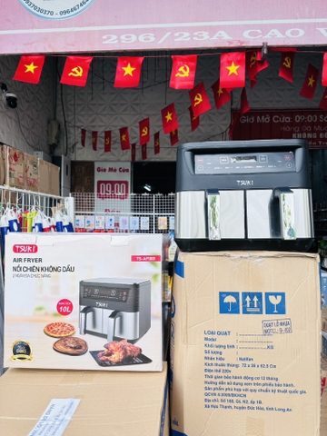 NỒI CHIÊN KHÔNG DẦU TSUKI 10L 2 NGĂN (70)