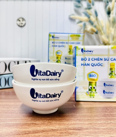 BỘ 2 CHÉN SỨ CAO CẤP VITA DAIRY