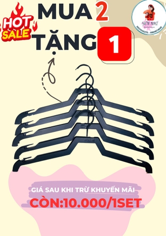 SET 5 MÓC TREO QUÀN ÁO HÀNG SIÊU THỊ (2)