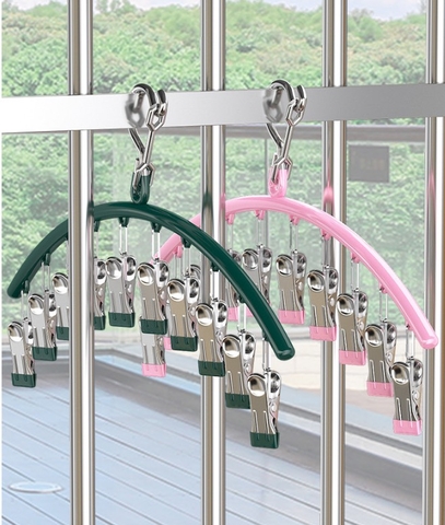 Kẹp Móc Phơi Quần Áo Mẫu 9 Kẹp Hình Cung Tiện Lợi (2)