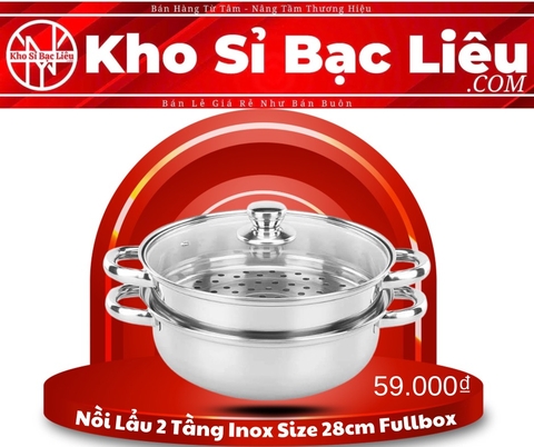 Nồi Hấp 2 Tầng inox Size 28cm Full Box (4)