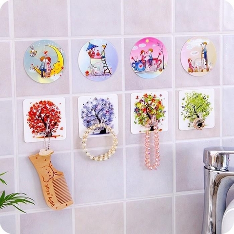 Móc Dán Tường 3D siêu Dính Loại 1 (Ko Ck)