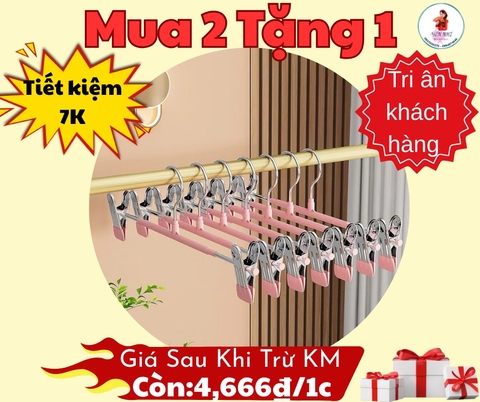 Móc Phơi Đồ Inox Có 2 Kẹp (1)