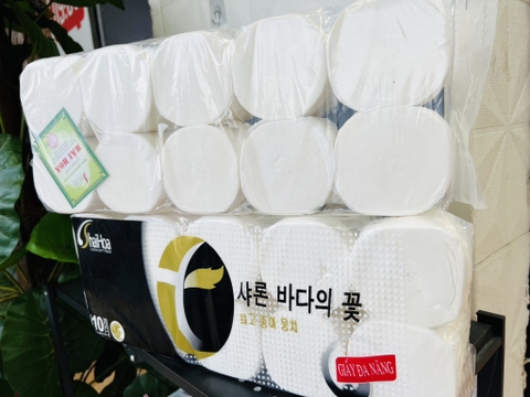 Combo 10 Cuộn Giấy Hải Hoa Ko Lõi Xịn Dai Mịn (3)