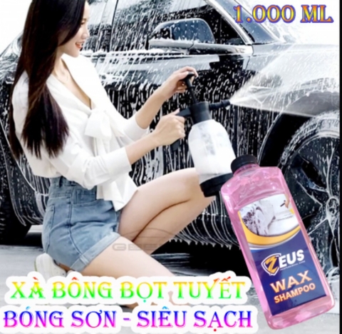 Nước Rửa Xe ZEUS WAX SHAMPOO 1 Lít Siêu Sạch (7)