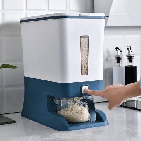 Thùng đựng gạo thông minh kèm cốc loại 10kg Hokori (14)