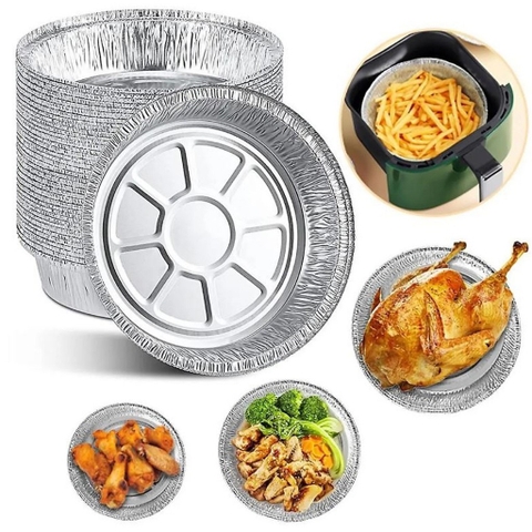 Set 10 Khay Bạc Lót Nồi Chiên Size 22cm (2)