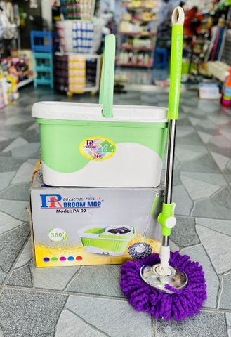BỘ THÙNG LAU NHÀ PN BROOM MOP MÃ PA-02 MÂM LỒNG INOX