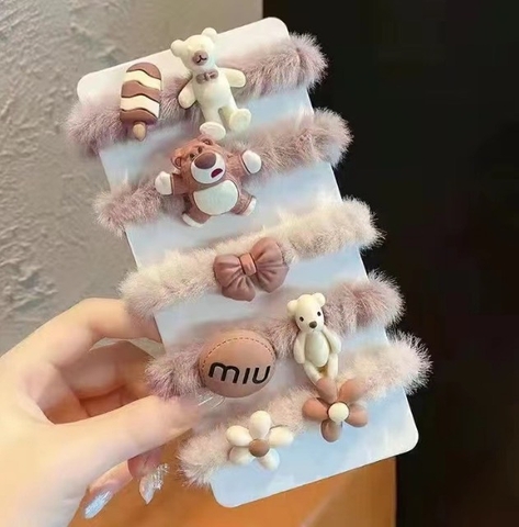 Set 5 Cột Tóc Lông Hình Thú 2024 (2)