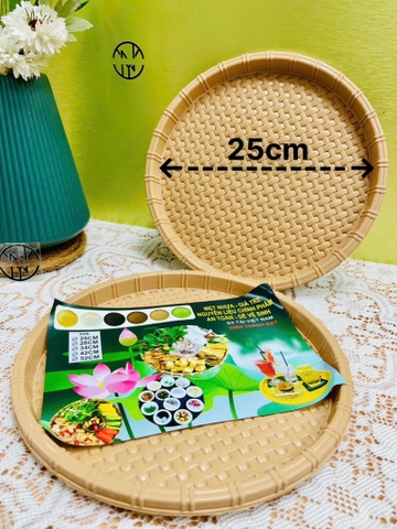 Mẹt Nhựa Giả Tre 25cm Cty Thành Đạt (2)