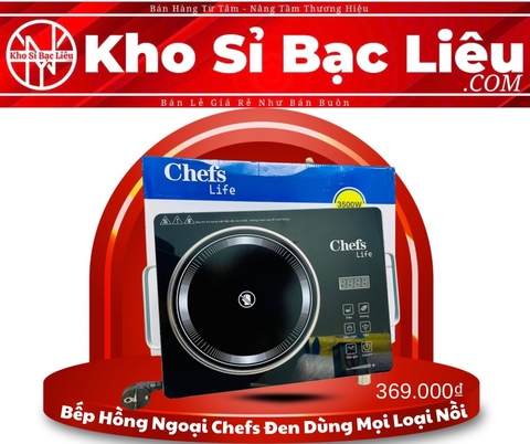 BẾP HỒNG NGOẠI CHEFS ĐEN DÙNG MỌI LOẠI NỒI (20)