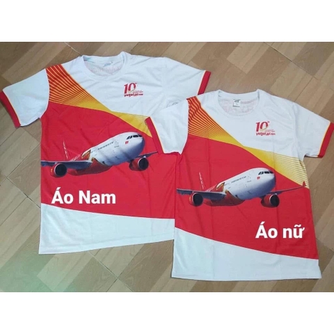 Thanh Lí Áo Thun Hãng Máy Bay Vietjet Size Nam, Nữ, SALE