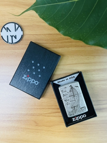 HỘP QUẸT ZIPPO 1932 BẠC CỔ XI ĐỜI LA MÃ FULL BOX (12)
