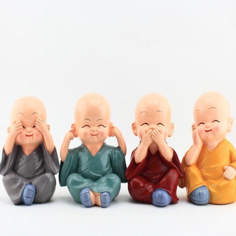 Bộ Tượng 4 Chú Tiểu Tứ Không (2)