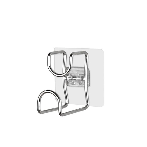 MÓC THÉP TREO CHẬU DÁN TƯỜNG (Treo sau 10 tiếng dán) (0.5)
